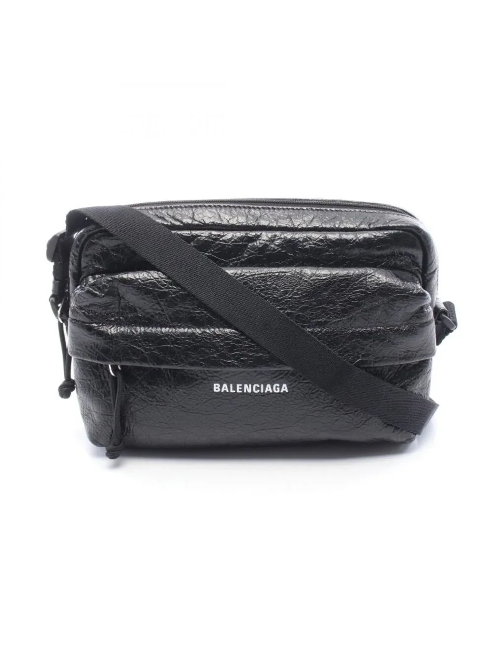 Balenciaga Shoulder Bag Explorer Black White Leather